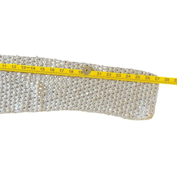 Colette Mordo for Sadimara Linen Blend Open Knit Sweater Beige Size Large NWT - Picture 9 of 9